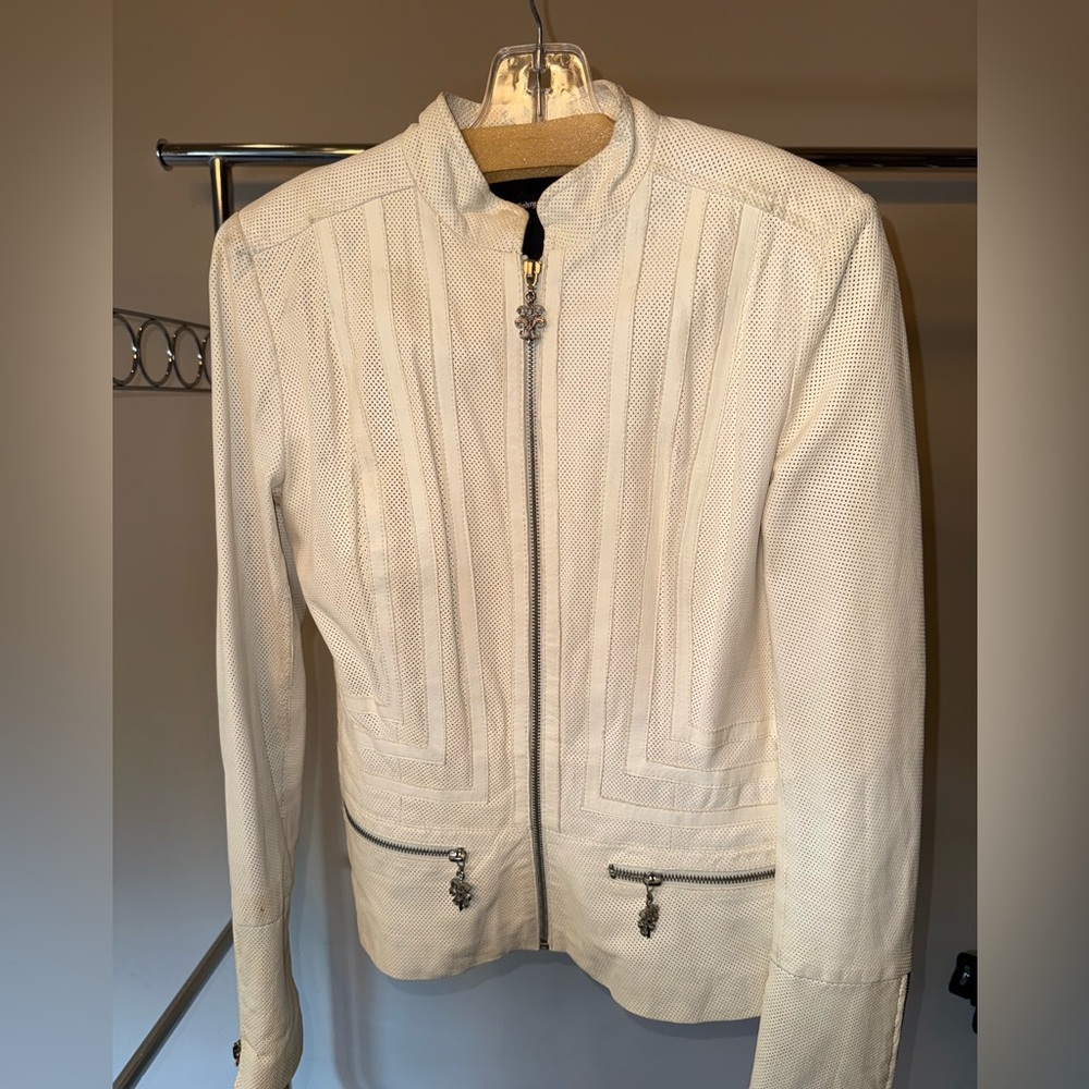 Royal Underground Cream Women's leather Blazer